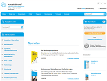 Tablet Screenshot of hausundgrundverlag.info